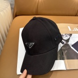 Prada Classic Triangle Logo Baseball Hat Unisex Versatile Sunshade Duck Tongue Hat