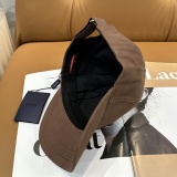Prada Classic Triangle Logo Baseball Hat Unisex Versatile Sunshade Duck Tongue Hat