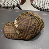 Fendi Classic Embroidered Logo Baseball Hat Couple Versatile Sunshade Duck Tongue Hat