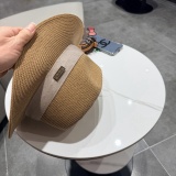 Chanel New Elegant Fashion Top Hat Straw Hat 57CM