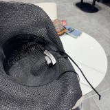 Loewe Fashion Versatile Foldable Beach Hat Sunscreen Straw Hat