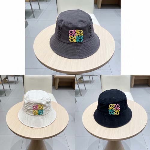 Loewe Fashion Embroidered Logo Casual Fisherman's Hat 55-58 CM