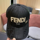 Fendi Classic Embroidered Logo Baseball Hat Couple Versatile Sunshade Duck Tongue Hat