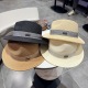 Chanel New Elegant Fashion Top Hat Straw Hat 57CM