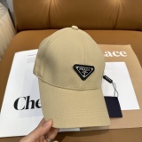 Prada Classic Triangle Logo Baseball Hat Unisex Versatile Sunshade Duck Tongue Hat