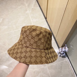 Gucci Classic Logo Printed Fisherman's Hat Couple Versatile Sunshade Hat