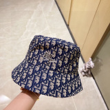 Dior Classic Logo Printed Fisherman's Hat Couple Versatile Sunshade Hat
