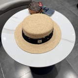 Chanel New Elegant Fashion Top Hat Lafite Straw Hat 57CM