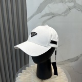 Prada Classic Triangle Logo Baseball Hat Unisex Versatile Sunshade Duck Tongue Hat