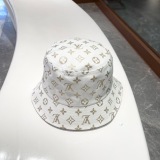 Louis Vuitton Classic Full Logo Fisherman's Hat Couple Versatile Sunshade Hat
