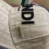 Fendi Classic Embroidered Logo Baseball Hat Couple Versatile Sunshade Duck Tongue Hat