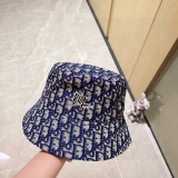 Dior Classic Logo Printed Fisherman's Hat Couple Versatile Sunshade Hat