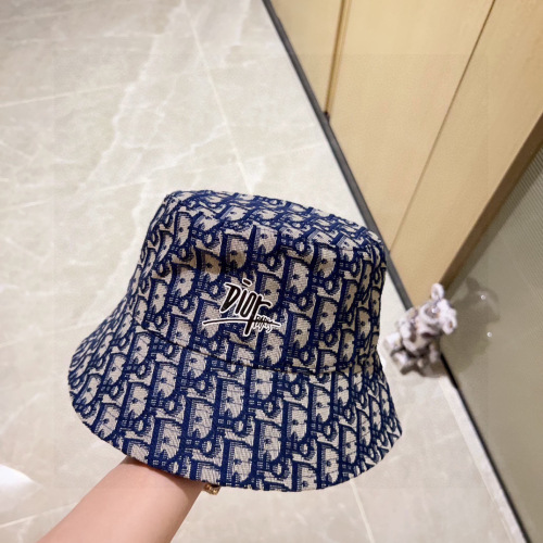 Dior Classic Logo Printed Fisherman's Hat Couple Versatile Sunshade Hat
