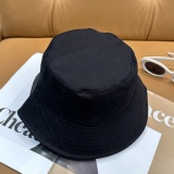 Louis Vuitton Fashion Embroidered Logo Fisherman's Hat Couple Versatile Double sided Sunshade Hat