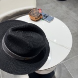 Chanel New Elegant Fashion Top Hat Straw Hat 57CM