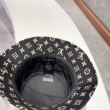 Louis Vuitton Classic Full Logo Fisherman's Hat Couple Versatile Sunshade Hat