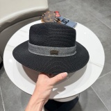 Chanel New Elegant Fashion Top Hat Straw Hat 57CM