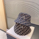 Dior Classic Logo Printed Fisherman's Hat Couple Versatile Sunshade Hat
