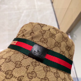 Gucci Classic Logo Printed Fisherman's Hat Couple Versatile Sunshade Hat