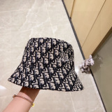 Dior Classic Logo Printed Fisherman's Hat Couple Versatile Sunshade Hat