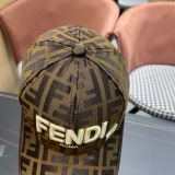 Fendi Classic Embroidered Logo Baseball Hat Couple Versatile Sunshade Duck Tongue Hat