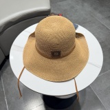 Loewe Fashion Versatile Foldable Beach Hat Sunscreen Straw Hat