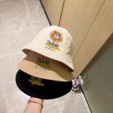 Gucci Fashion Flower Logo Printed Fisherman's Hat Unisex Versatile Sunshade Hat
