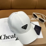 Prada Classic Triangle Logo Baseball Hat Unisex Versatile Sunshade Duck Tongue Hat