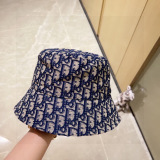 Dior Classic Logo Printed Fisherman's Hat Couple Versatile Sunshade Hat