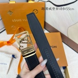 Louis Vuitton Classic Fashion Versatile Leather Belt 35MM