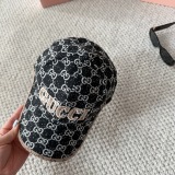Gucci Classic Embroidered Logo Baseball Hat Couple Versatile Duck Tongue Hat