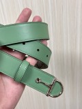 Gucci Fashion Versatile Double sided Leather Belt 30MM