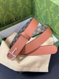 Gucci Fashion Versatile Double sided Leather Belt 30MM