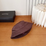 Chrome Hearts Fashion Leather Cross Fisherman Hat Couple Versatile Sunshade Hat