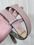 Gucci Fashion Versatile Double Sided Leather Belt 30MM
