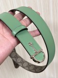 Gucci Fashion Versatile Double sided Leather Belt 30MM