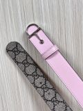 Gucci Fashion Versatile Double Sided Leather Belt 30MM