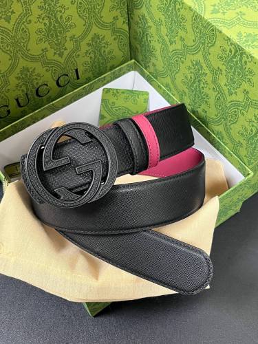 Gucci Fashion Versatile Interlocking Double G Belt 40MM
