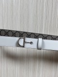 Gucci Fashion Versatile Double sided Leather Belt 30MM