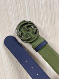 Gucci Fashion Versatile Interlocking Double G Belt 40MM