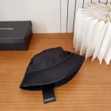 Chrome Hearts Fashion Leather Cross Fisherman Hat Couple Versatile Sunshade Hat