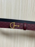 Gucci Fashion Versatile Double Sided Leather Belt 30MM