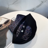 Chanel Fashion Embroidered Logo Double Sided Baseball Hat Couple Versatile Duck Tongue Hat