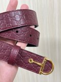 Gucci Fashion Versatile Double Sided Leather Belt 30MM