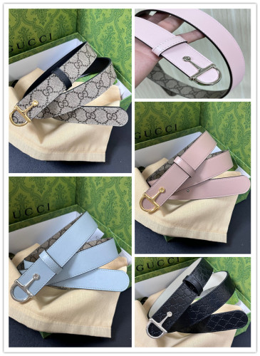 Gucci Fashion Versatile Double Sided Leather Belt 30MM