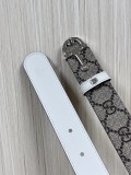 Gucci Fashion Versatile Double sided Leather Belt 30MM
