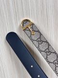 Gucci Fashion Versatile Double Sided Leather Belt 30MM