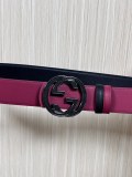 Gucci Fashion Versatile Interlocking Double G Belt 40MM