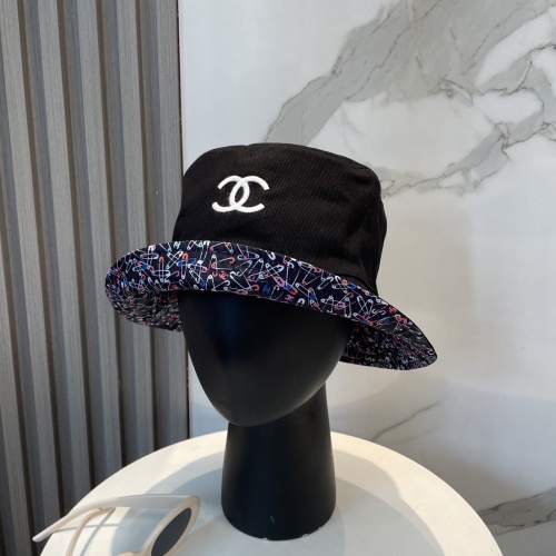Chanel Couple Fashion Versatile Embroidered Logo Double Sided Fisherman's Hat
