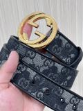 Gucci Retro Camouflage Double G Canvas Belt 40MM